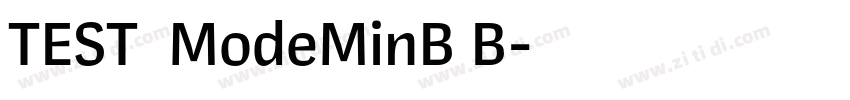 TEST_ModeMinB B字体转换